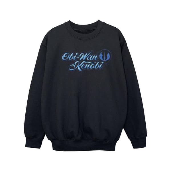 Star Wars Girls Obi-Wan Kenobi Ribbon Font Sweatshirt