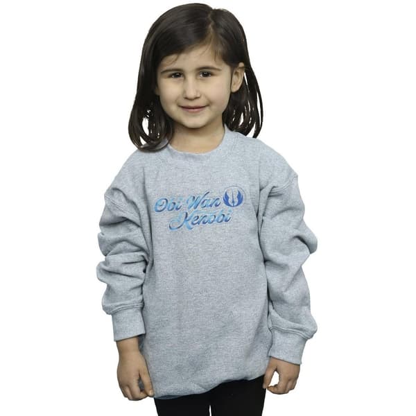 Star Wars Girls Obi-Wan Kenobi Ribbon Font Sweatshirt
