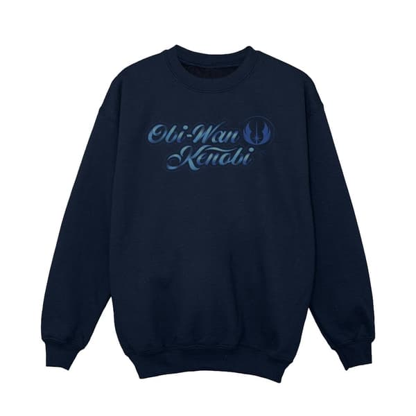 Star Wars Girls Obi-Wan Kenobi Ribbon Font Sweatshirt