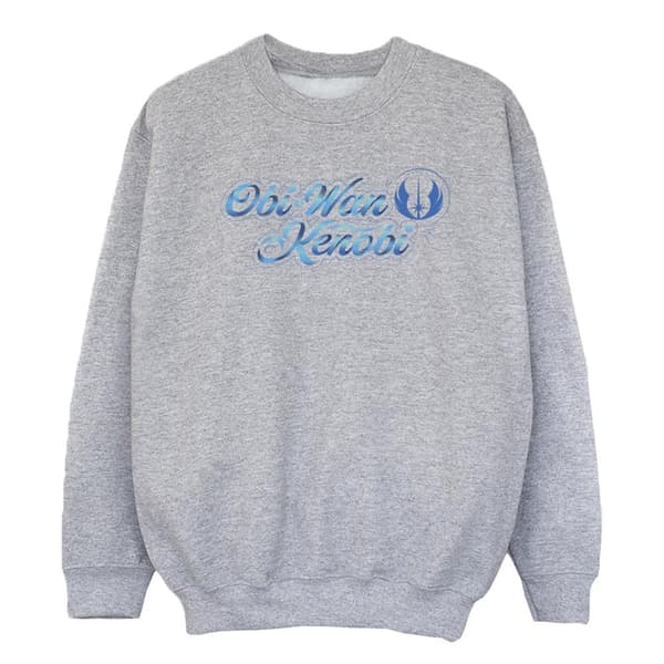 Star Wars Girls Obi-Wan Kenobi Ribbon Font Sweatshirt
