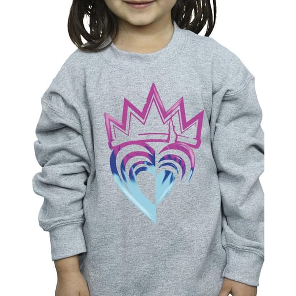 Disney Girls Descendants Pink Crown Sweatshirt