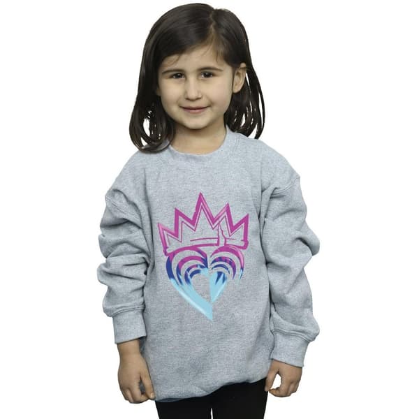 Disney Girls Descendants Pink Crown Sweatshirt