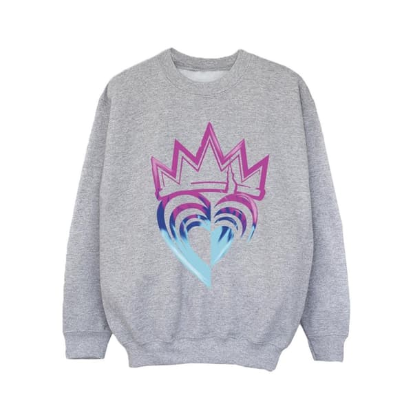 Disney Girls Descendants Pink Crown Sweatshirt