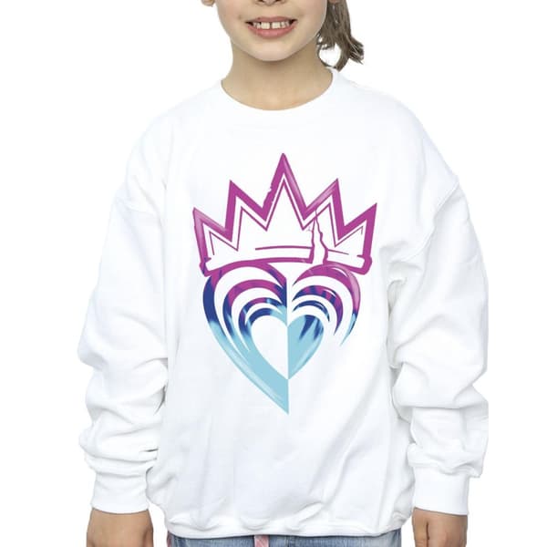 Disney Girls Descendants Pink Crown Sweatshirt
