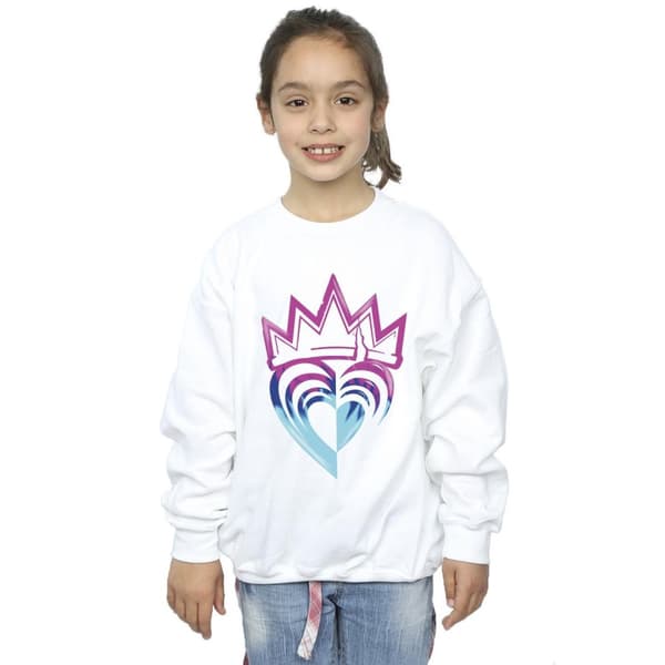 Disney Girls Descendants Pink Crown Sweatshirt