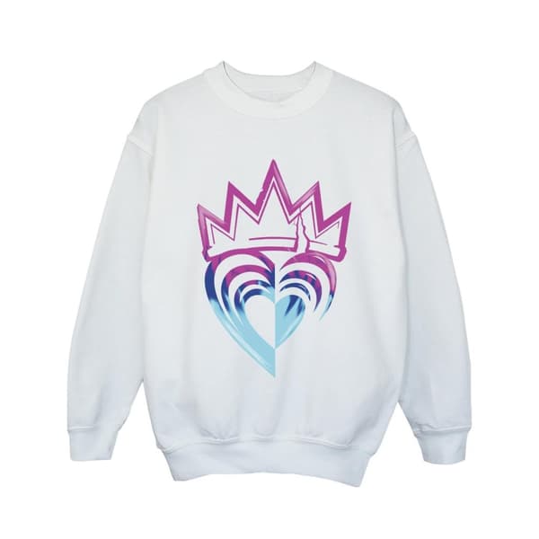 Disney Girls Descendants Pink Crown Sweatshirt
