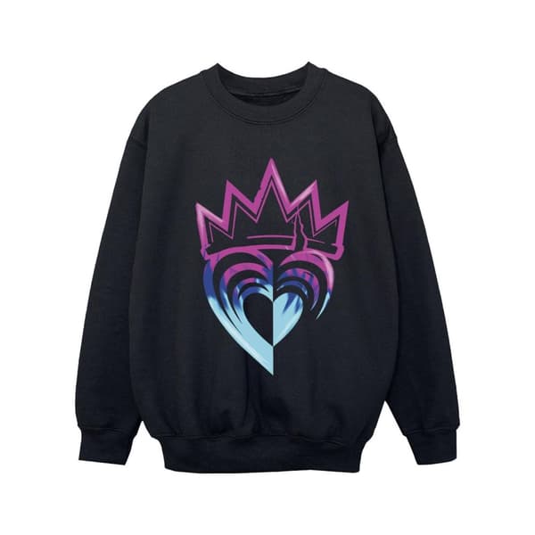Disney Girls Descendants Pink Crown Sweatshirt