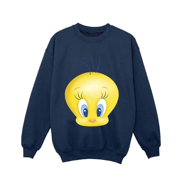 Looney Tunes Girls Tweety Face Sweatshirt