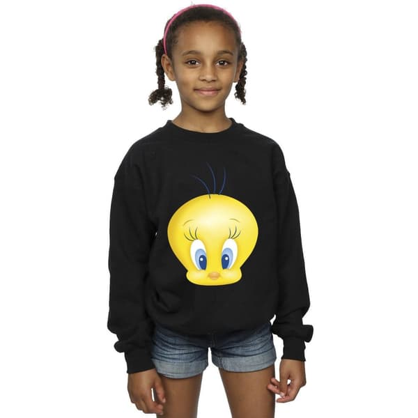 Looney Tunes Girls Tweety Face Sweatshirt