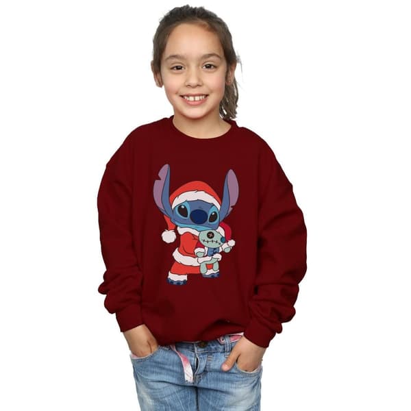 Disney Girls Lilo And Stitch Stitch Christmas Sweatshirt