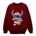 Miniatyrbillede 1 af 4: Disney Girls Lilo And Stitch Stitch Christmas Sweatshirt