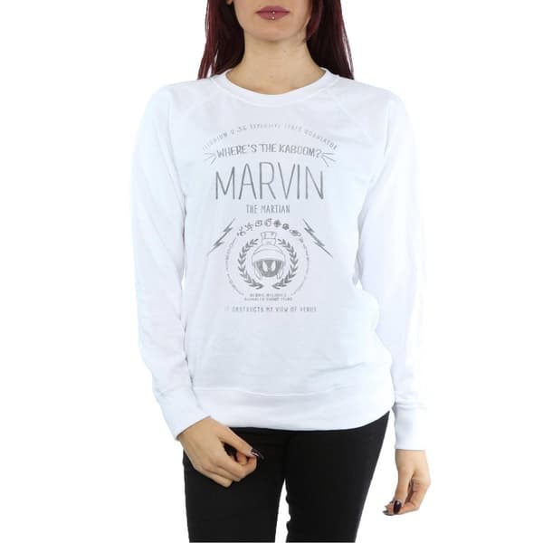 Looney Tunes Womens/Ladies Marvin The Martian Where´s The Kaboom Sweatshirt