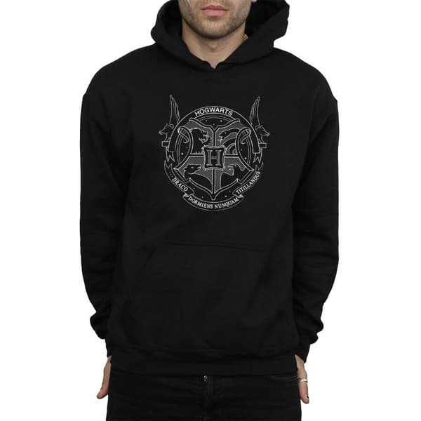 Harry Potter Mens Hogwarts Seal Hoodie