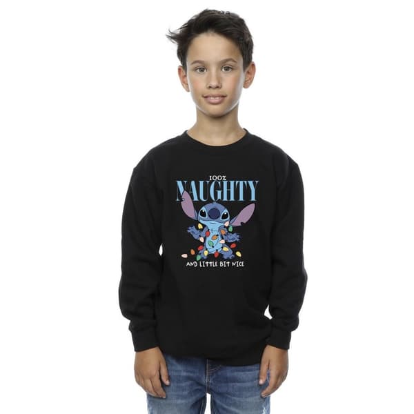 Disney Boys Lilo & Stitch Naughty & Nice Sweatshirt