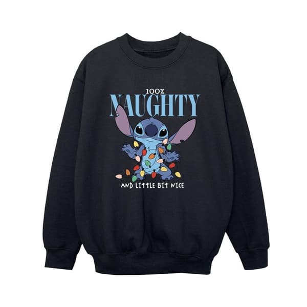 Disney Boys Lilo & Stitch Naughty & Nice Sweatshirt