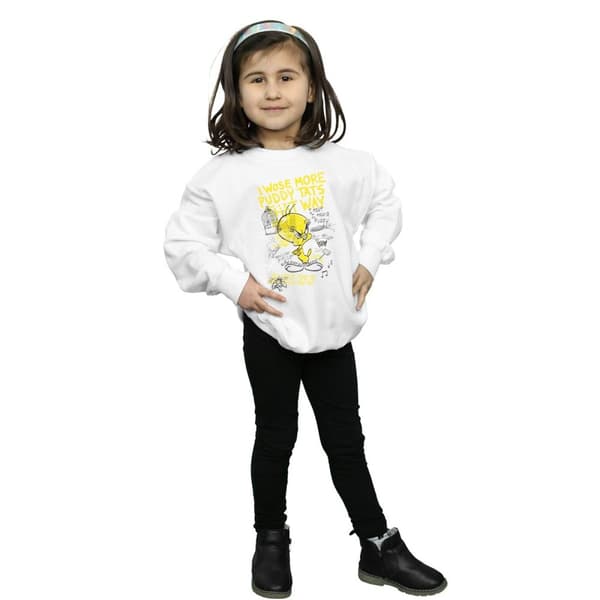 Looney Tunes Girls Tweety Pie More Puddy Tats Sweatshirt