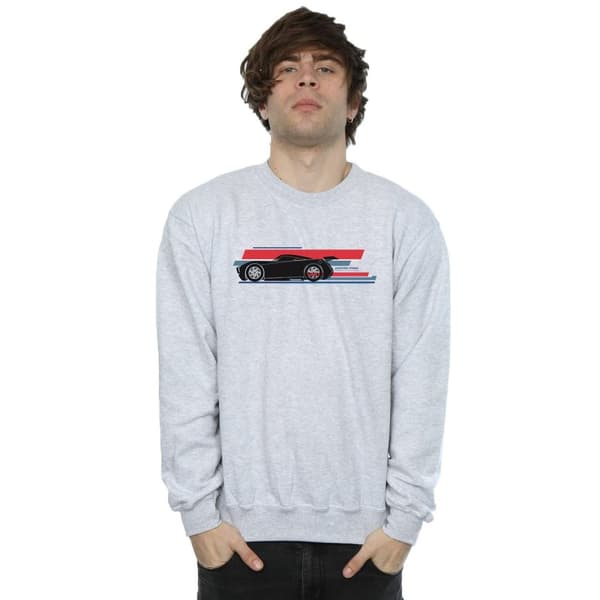 Disney Mens Cars Jackson Storm Stripes Sweatshirt