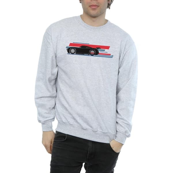 Disney Mens Cars Jackson Storm Stripes Sweatshirt