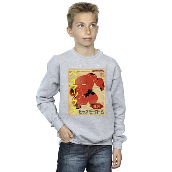 Disney Boys Big Hero 6 Baymax Baymax Newspaper Sweatshirt