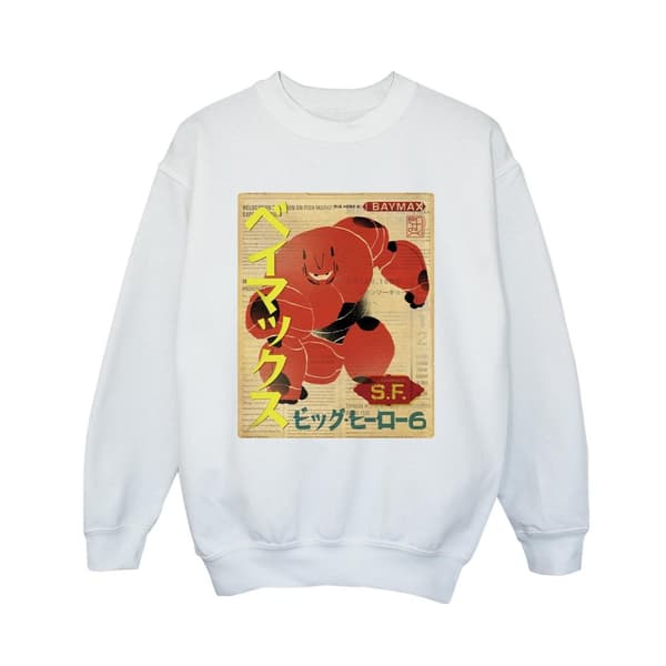 Disney Boys Big Hero 6 Baymax Baymax Newspaper Sweatshirt