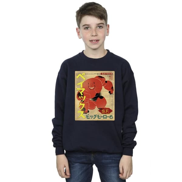 Disney Pojkar Big Hero 6 Baymax Baymax Newspaper Sweatshirt