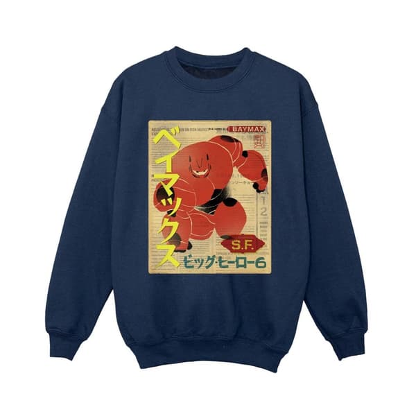 Disney Pojkar Big Hero 6 Baymax Baymax Newspaper Sweatshirt