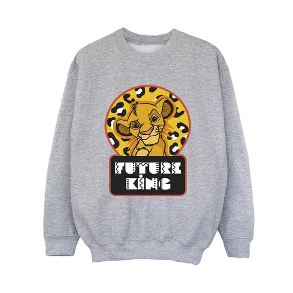 Disney Boys The Lion King Future Simba Sweatshirt Sports Grey 3-4 Years