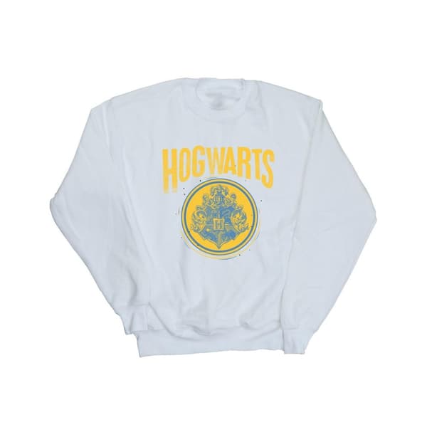 Harry Potter Dam/Tjej Hogwarts Circle Crest Sweatshirt White XL