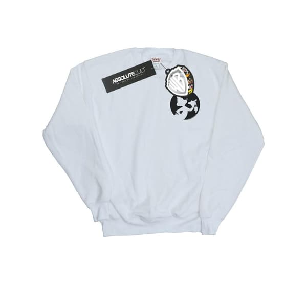 Looney Tunes Sweatshirt med brösttryck och silhuett av Bugs Bunny för flickor White 7-8 Years