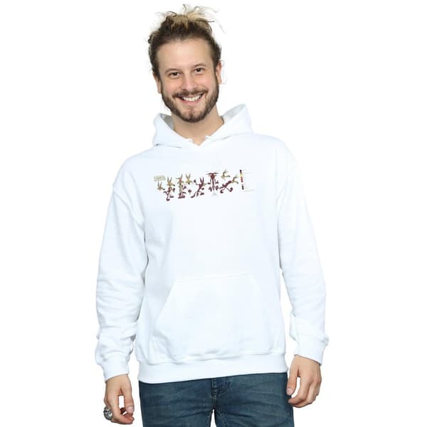 Looney Tunes Mens Wile E Coyote Colour Code Hoodie