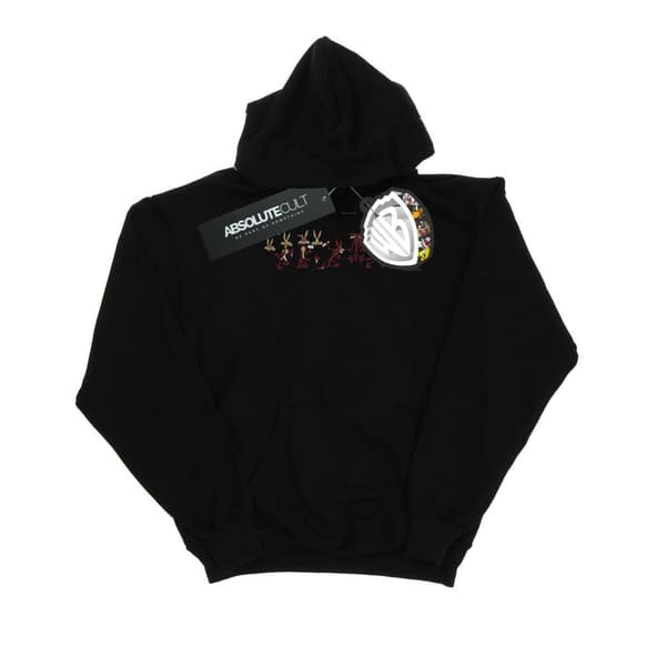 Looney Tunes Mens Wile E Coyote Colour Code Hoodie Black M