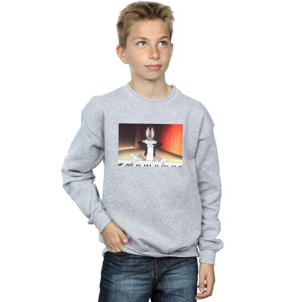 Looney Tunes Boys Bugs Bunny Playing Piano Sweatshirt