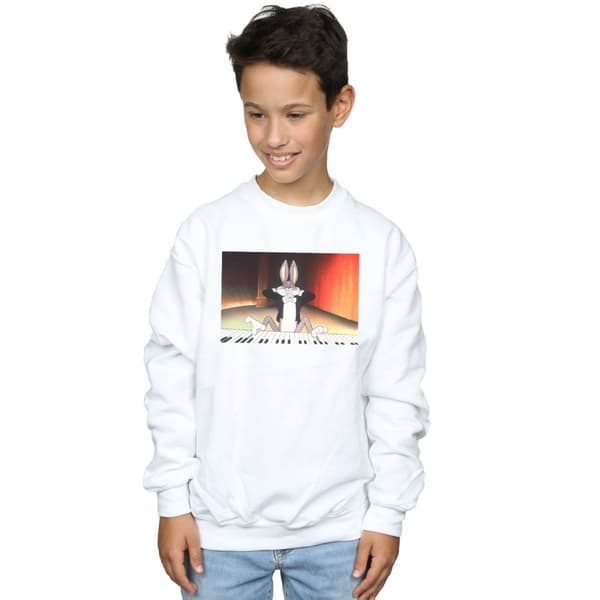 Looney Tunes Boys Bugs Bunny Playing Piano Sweatshirt