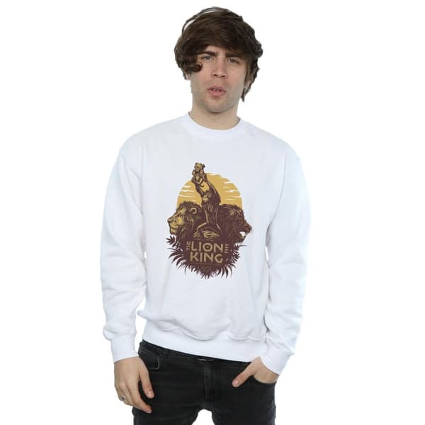 Disney Mens The Lion King Movie Sunrise Collage Sweatshirt