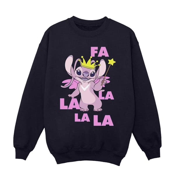 Disney Herr Lilo & Stitch Angel Fa La La Sweatshirt
