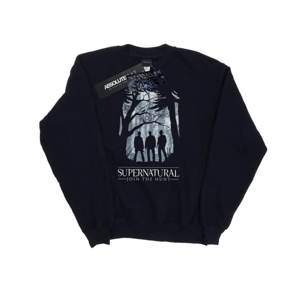 Supernatural Womens/Ladies Group Outline Sweatshirt