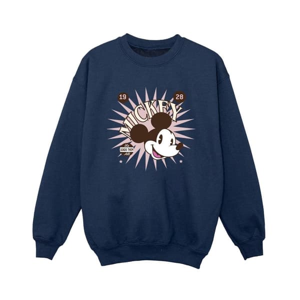 Disney Boys Mickey Mouse Vintage Leads Them All Sweatshirt