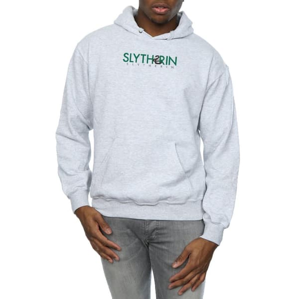Harry Potter Huvtröja med Slytherin-text för herrar
