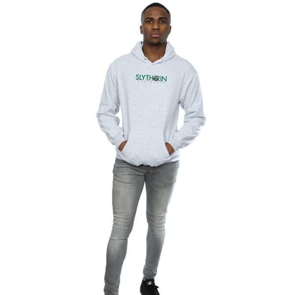 Harry Potter Mens Slytherin Text Hoodie