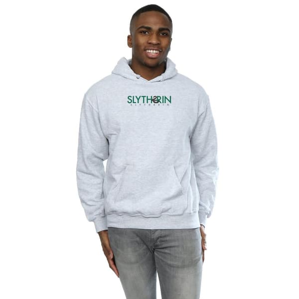 Harry Potter Mens Slytherin Text Hoodie