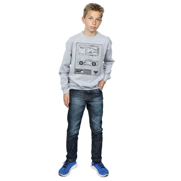Disney Pojkar Cars Jackson Storm Blueprint Sweatshirt