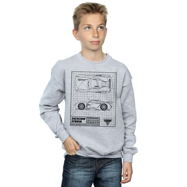 Disney Pojkar Cars Jackson Storm Blueprint Sweatshirt