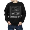 Miniatyrbild 3 av 5: Disney Pojkar Cars Jackson Storm Blueprint Sweatshirt