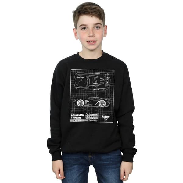 Disney Pojkar Cars Jackson Storm Blueprint Sweatshirt