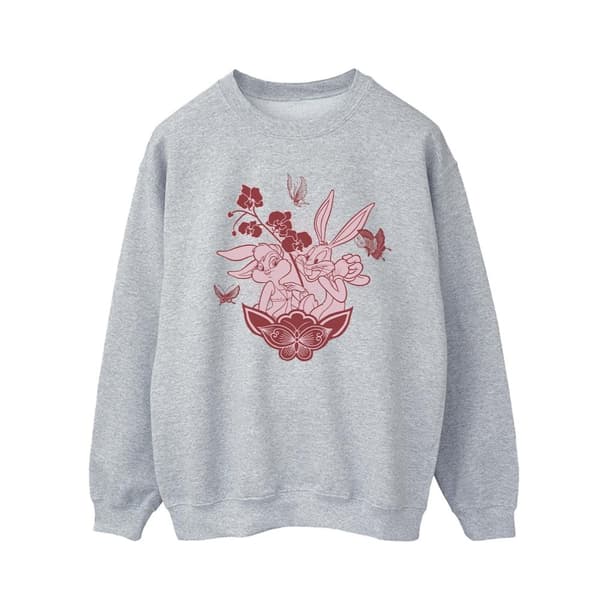 Looney Tunes Mens Bugs Bunny And Lola Sweatshirt
