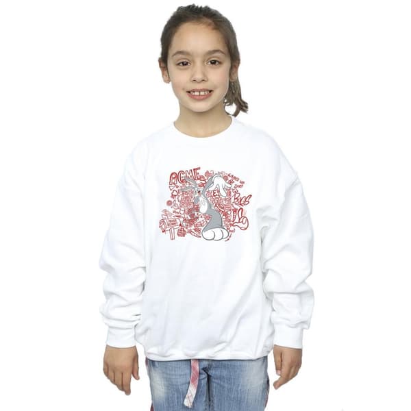 Looney Tunes Girls ACME Doodles Bugs Bunny Sweatshirt