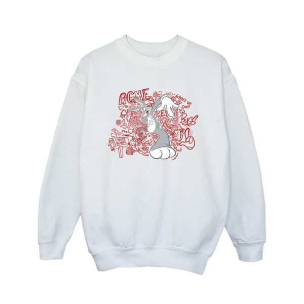 Looney Tunes Girls ACME Doodles Bugs Bunny Sweatshirt