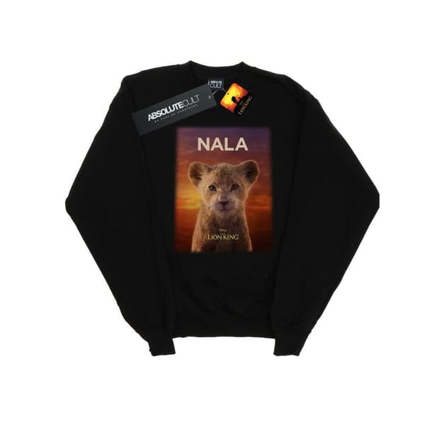 Disney Womens/Ladies The Lion King Movie Baby Nala Poster Sweatshirt Black M