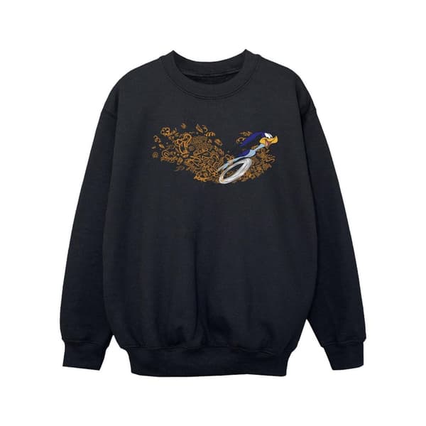 Looney Tunes ACME Doodles Road Runner-tröja för flickor Black 5-6 Years