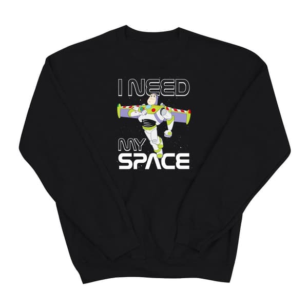 Disney Mens Lightyear Buzz I Need Space Sweatshirt